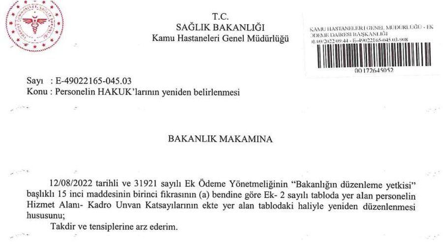 Hekimlerin ek ödeme katsayıları yeniden düzenlendi