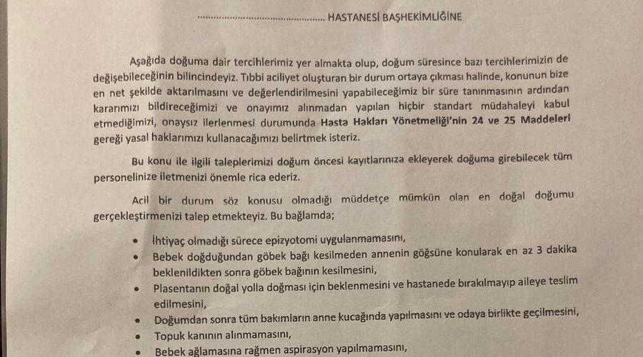 Hasta, doktora 'nasıl doğum yapacağını' anlattı! İsteklerini maddeler halinde sıraladı