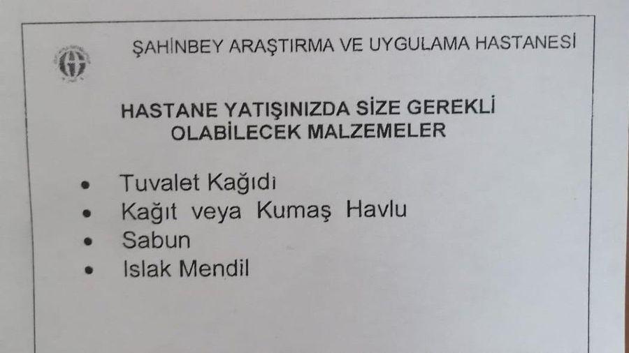 Hastalar tepki gösterdi! Yatış sırasında tuvalet kâğıdı, sabun isteniyor