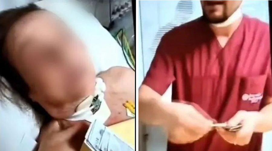 Özel hastanede kan donduran görüntüler! Yaşlı kadının yüzüne para saçtılar: Böbreğini alacağız