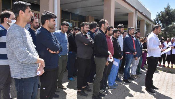 Siverek'te meslektaşları saldırıya uğrayan hekimler iş bıraktı! Şüpheli serbest bırakıldı