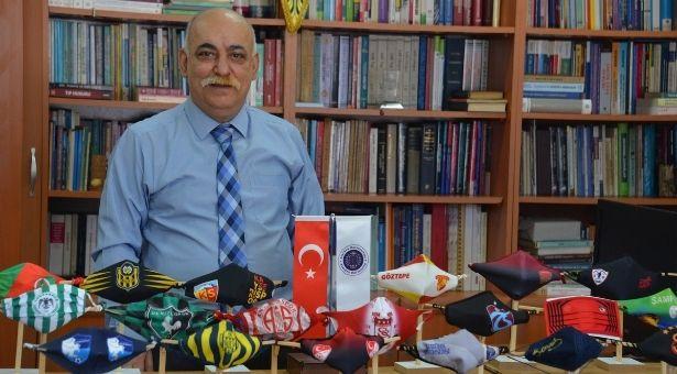 Atatürk Üniversitesi Tıp Fakültesi profesöründen futbol takımları maske koleksiyonu 