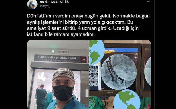 İstifasını veren doktorun son 9 saatteki yaşadıkları!