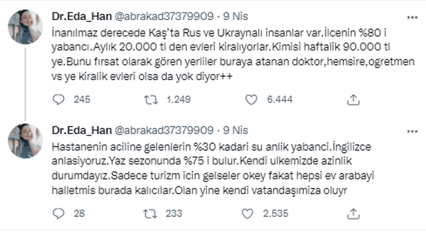 Antalyalı doktor isyan etti: Bize 'Ev yok' diyerek Ruslara ve Ukraynalılara veriyorlar