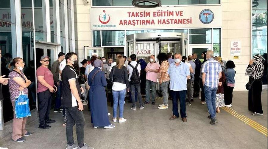 Taksim Eğitim ve Araştırma Hastanesi'nde yangın paniği