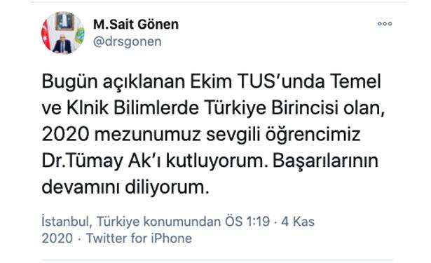 TUS açıklandı! TUS birincisi Cerrahpaşa mezunu!