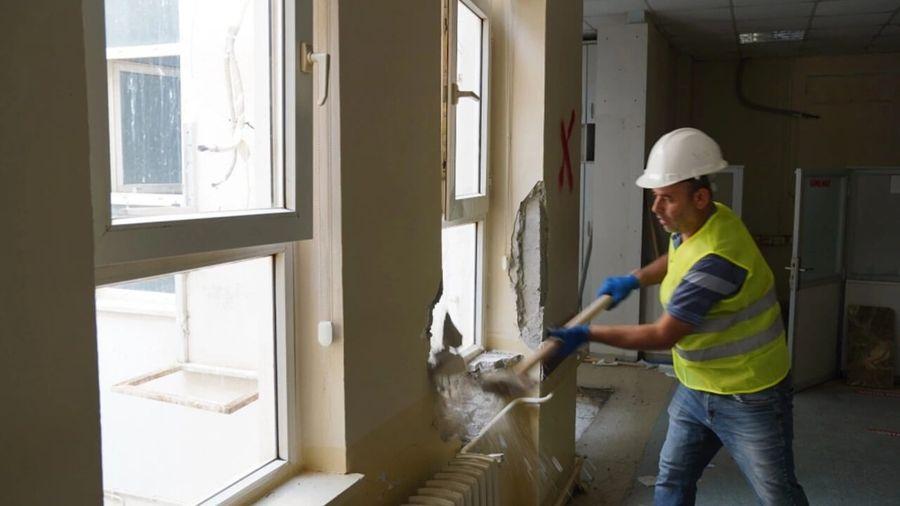 Balcalı Hastanesinin  poliklinik bölümünde güçlendirme çalışması başladı