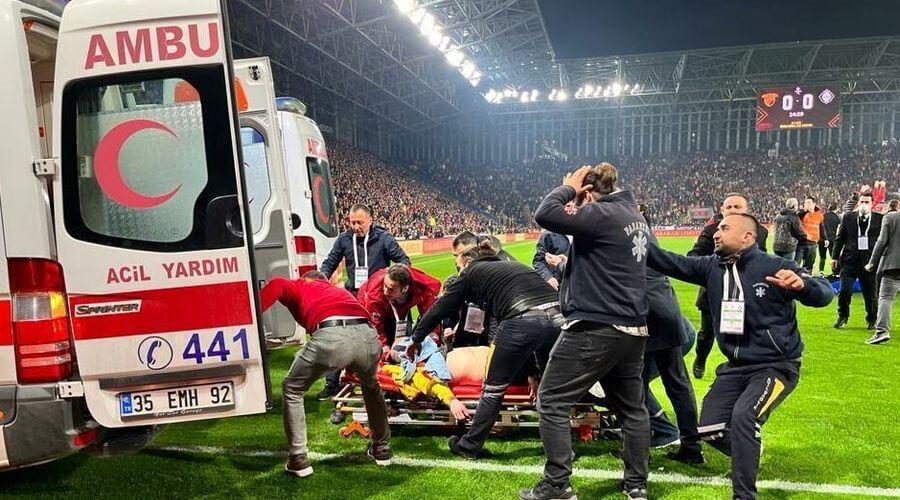 Olaylı Göztepe-Altay maçında yanıcı maddeleri taşıyan ambulans firması süresiz kapatıldı