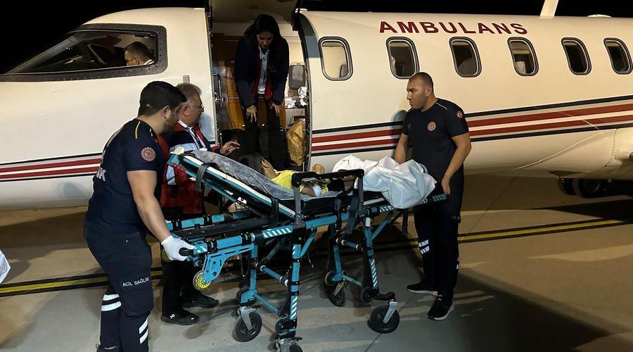Şırnak'ta 8 yaşındaki hasta, ambulans uçakla Ankara'ya sevk edildi
