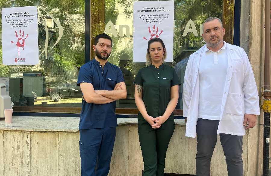 Veteriner hekimlerden şiddete tepki için 'klinik kapatma' eylemi