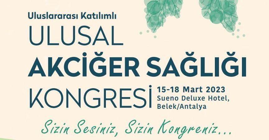 Ulusal Akciğer Sağlığı 2023 Kongresi yarın başlıyor