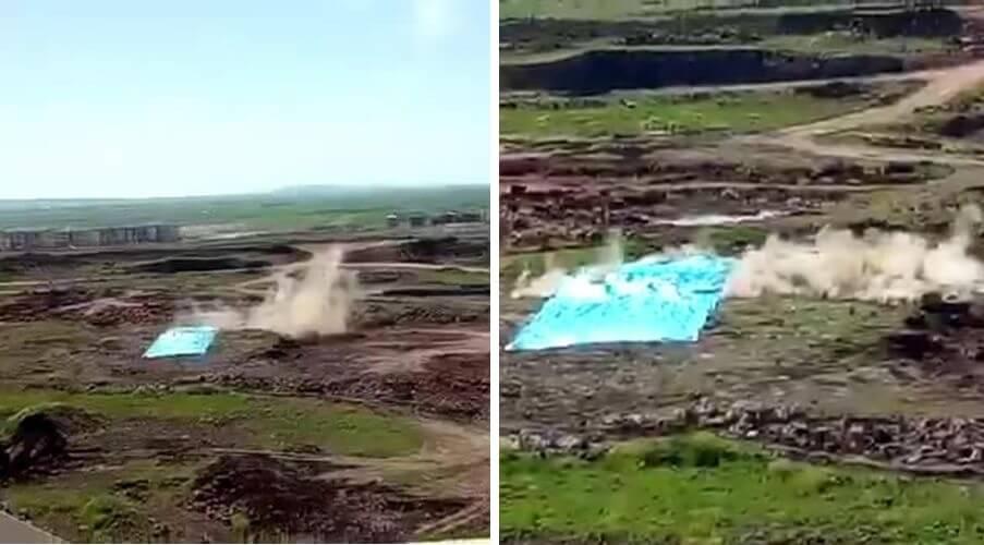 Diyarbakır Şehir Hastanesi inşaatında dinamitle temel açılması tepki topladı