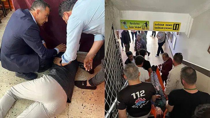 Sandık başında epilepsi nöbeti geçirdi, ilk müdahaleyi doktor başkan adayı yaptı