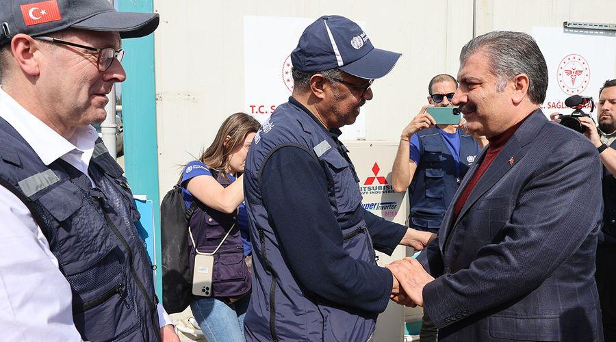 DSÖ Genel Direktörü Ghebreyesus, deprem bölgesini ziyaret etti