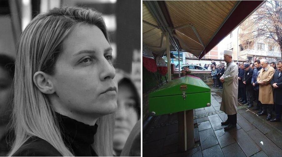 Evinde ölü bulunan eczacı Gizem son yolculuğuna uğurlandı
