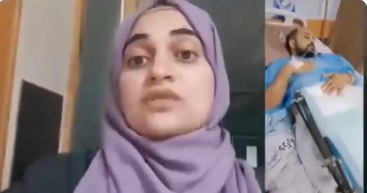 Gazzeli doktorun eşinden çağrı: 2 bacağı kesilebilir, yardım edin
