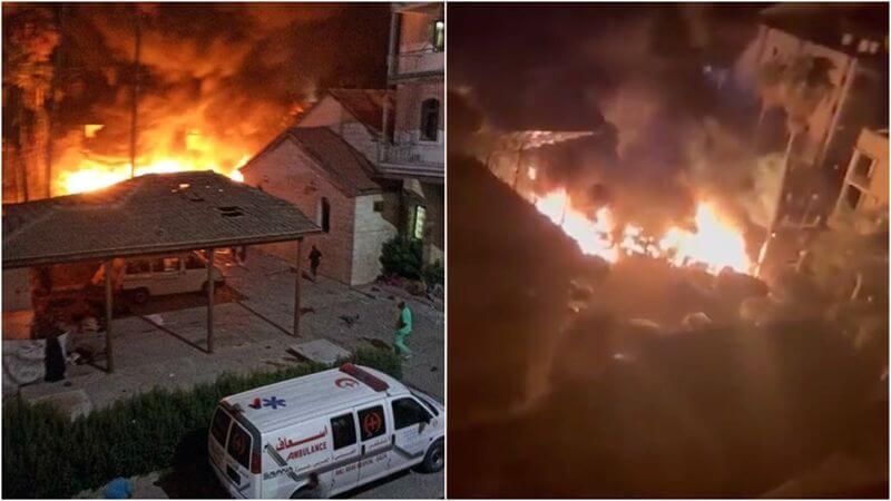 İsrail Gazze'de hastane vurdu: 500'den fazla kişi öldü!
