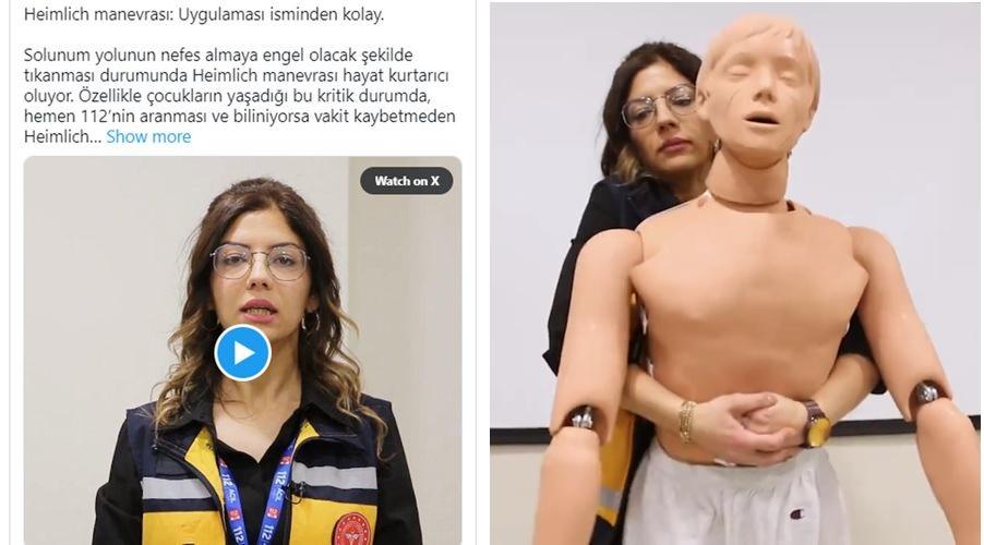 Bakan Koca'dan Heimlich manevrası paylaşımı: Uygulaması isminden kolay
