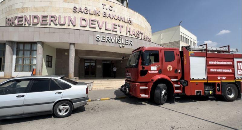 Hatay'da hastanenin tomografi bölümünde çıkan yangın söndürüldü
