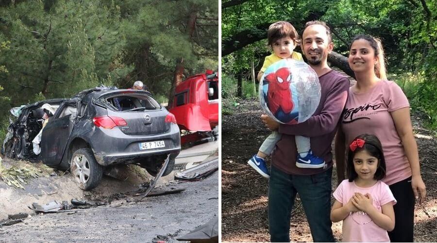 Tayin yolunda kaza! Sağlık çalışanı çift ve iki çocuğu hayatını kaybetti
