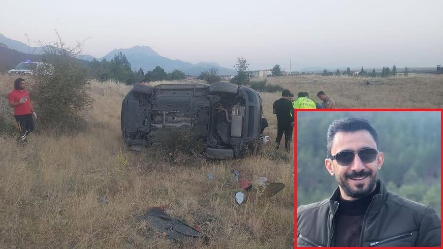 Konya'da şarampole devrilen otomobildeki laborant hayatını kaybetti