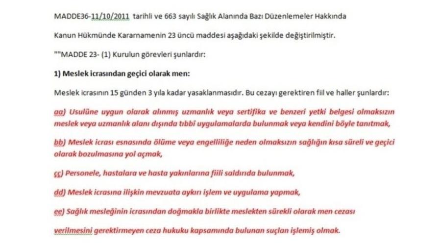 Yeni yasa tasarısında 'meslekten men' şartlarına tepki büyük