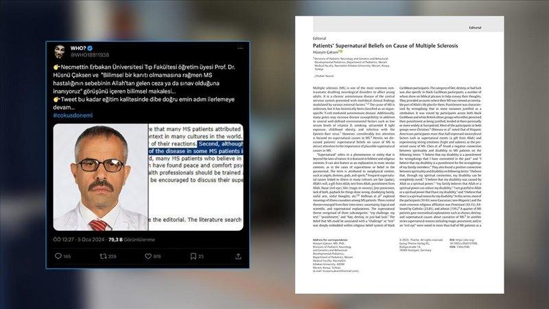 Profesörün MS makalesine: 'Ceza' tanımlaması toplumun yaklaşımını betimliyor