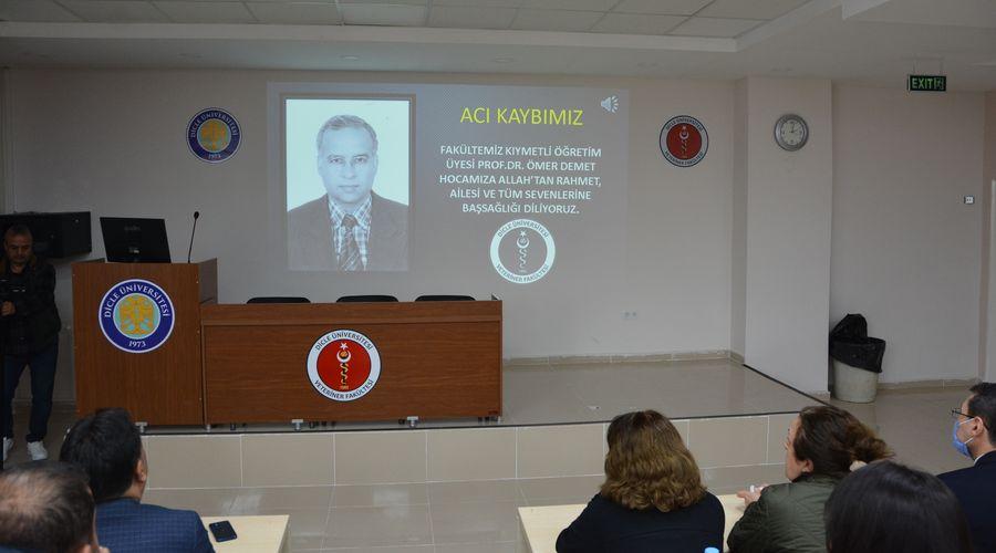 DÜ'de hayatını kaybeden Prof. Dr. Ömer Demet için anma töreni düzenlendi