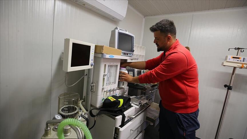 Nurdağı'nda 25 yataklı sahra hastanesi hizmete hazır