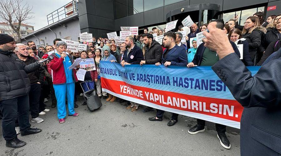 İstanbul Eğitim Araştırma Hastanesi çalışanları: Samatya'da kalmak istiyoruz