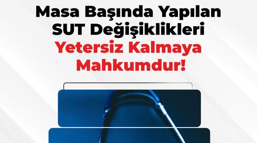 İSTAHED, SUT değişikliği yetersiz dedi; 4 maddelik çözüm önerisi sundu