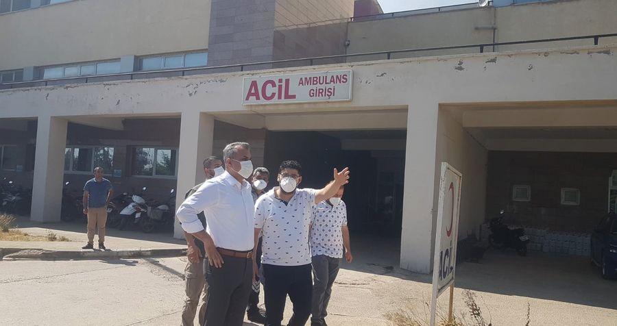 Gaziantep'te hastane yakınında yangın çıktı,  poliklinikler tedbir amaçlı tahliye edildi