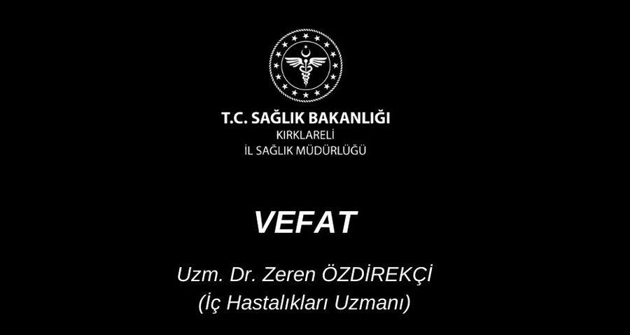 Kırklareli eski İl Sağlık Müdürü hayatını kaybetti