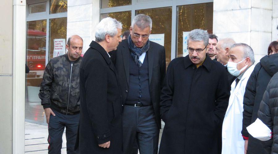 Sultan Abdülhamid Han Eğitim ve Araştırma Hastanesi'nde yangın sonrası inceleme
