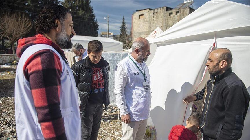 Yeryüzü Doktorları, Adıyaman'da depremzedeleri sağlık kontrolünden geçiriyor