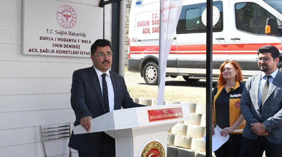 Mudanya'da Acil Sağlık Hizmetleri İstasyonu hizmete girdi