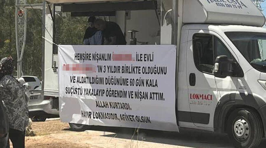 Aldattığını öne sürüp ayrıldığı hemşire nişanlısının çalıştığı hastane önünde lokma döktürdü
