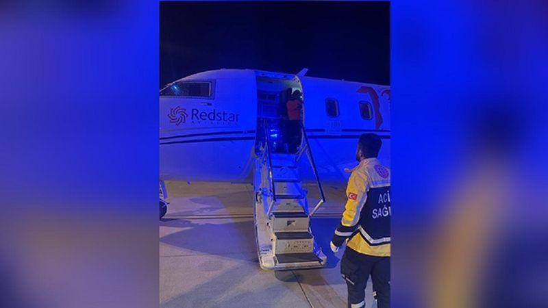 Ambulans uçak, 1 günlük Çiğdem bebek için havalandı