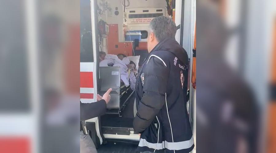 Ambulansta kaçak göçmen yakalandı