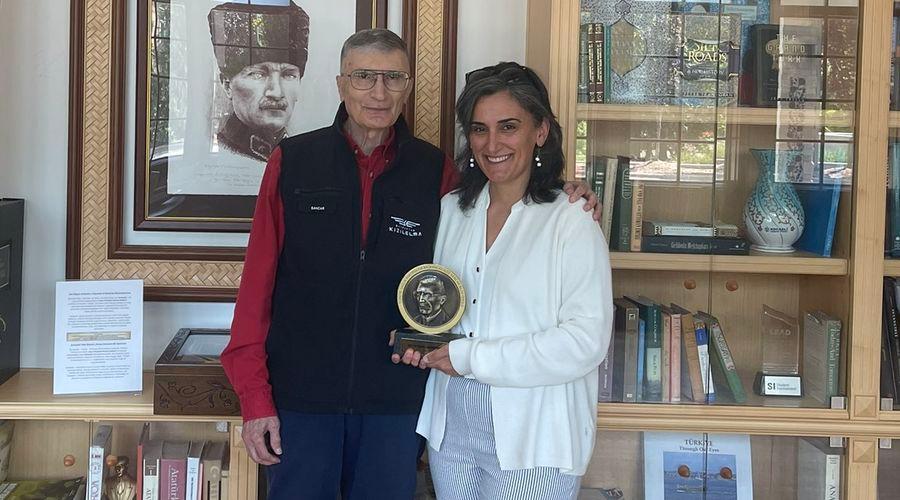 Aziz Sancar ile Canan Dağdeviren, ABD'de buluştu