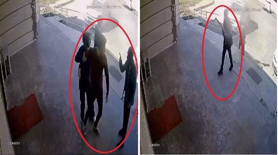 Doktora beyzbol sopalı saldırı girişimi kamerada
