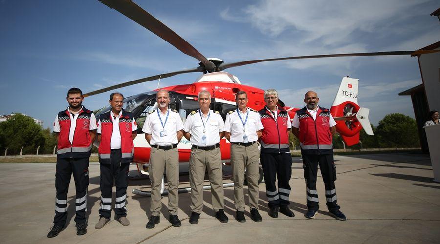 Çanakkale ve çevre illere hizmet verecek helikopter ambulans göreve başladı