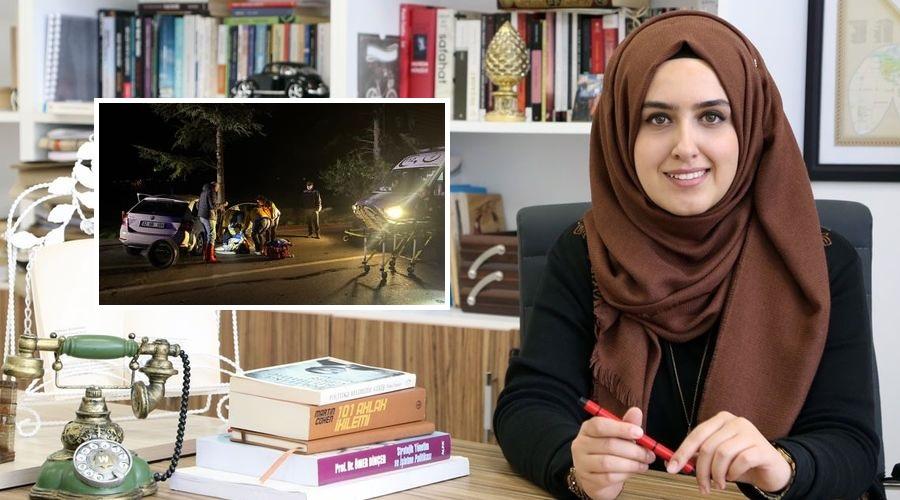 Ağaca çarpan otomobildeki doçent öldü, eşi ve oğlu yaralandı
