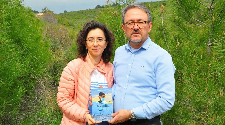 Doktor çiftin kitap geliri ile toprakla buluşturdukları fidanlar boylarını aştı