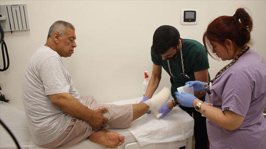 Gaziantep'teki bölgenin tek yara bakım servisinde 2 bin 65 hasta tedavi edildi