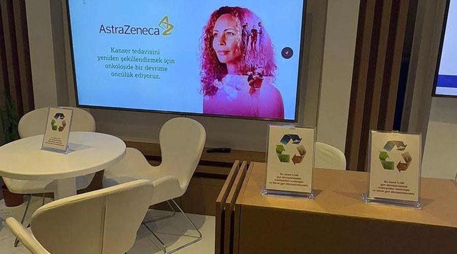 AstraZeneca Türkiye, geri dönüştürülebilen malzemelerden üretilen stant kullanmaya başladı