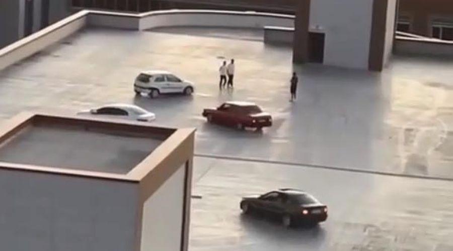 Ankara'da hastane otoparkında drift atan 2 sürücüye 96 bin lira ceza