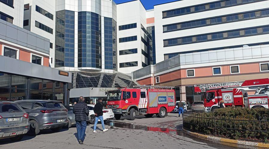 Kocaeli'de hastanede korkutan yangın