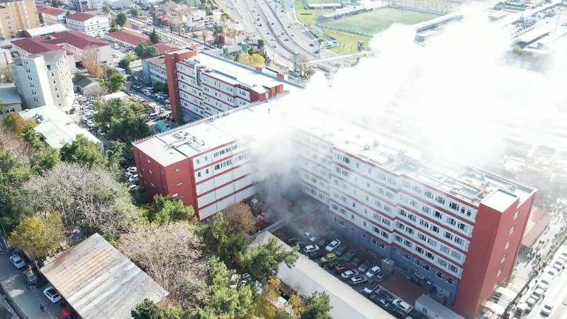 İstanbul Eğitim ve Araştırma Hastanesinde yangın