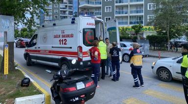 Kaza yapan alkollü motosiklet sürücüsü, yardım eden sağlık personellerine hakaretler savurdu
